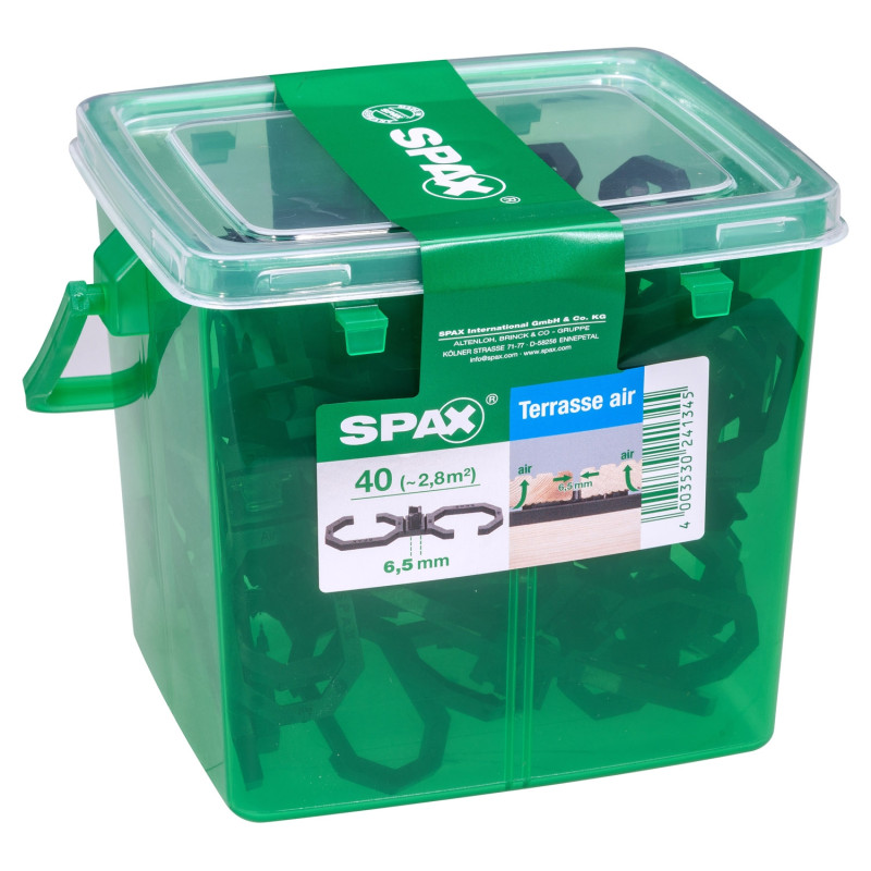 Rehausseur de terrasse Air 6,5 mm 40 pièces SPAX