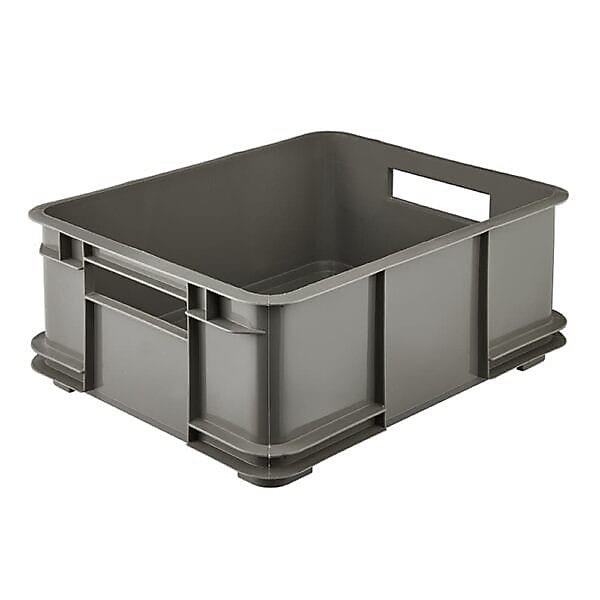 Caisse Empilable en plastique recyclé 20 litres - Gris