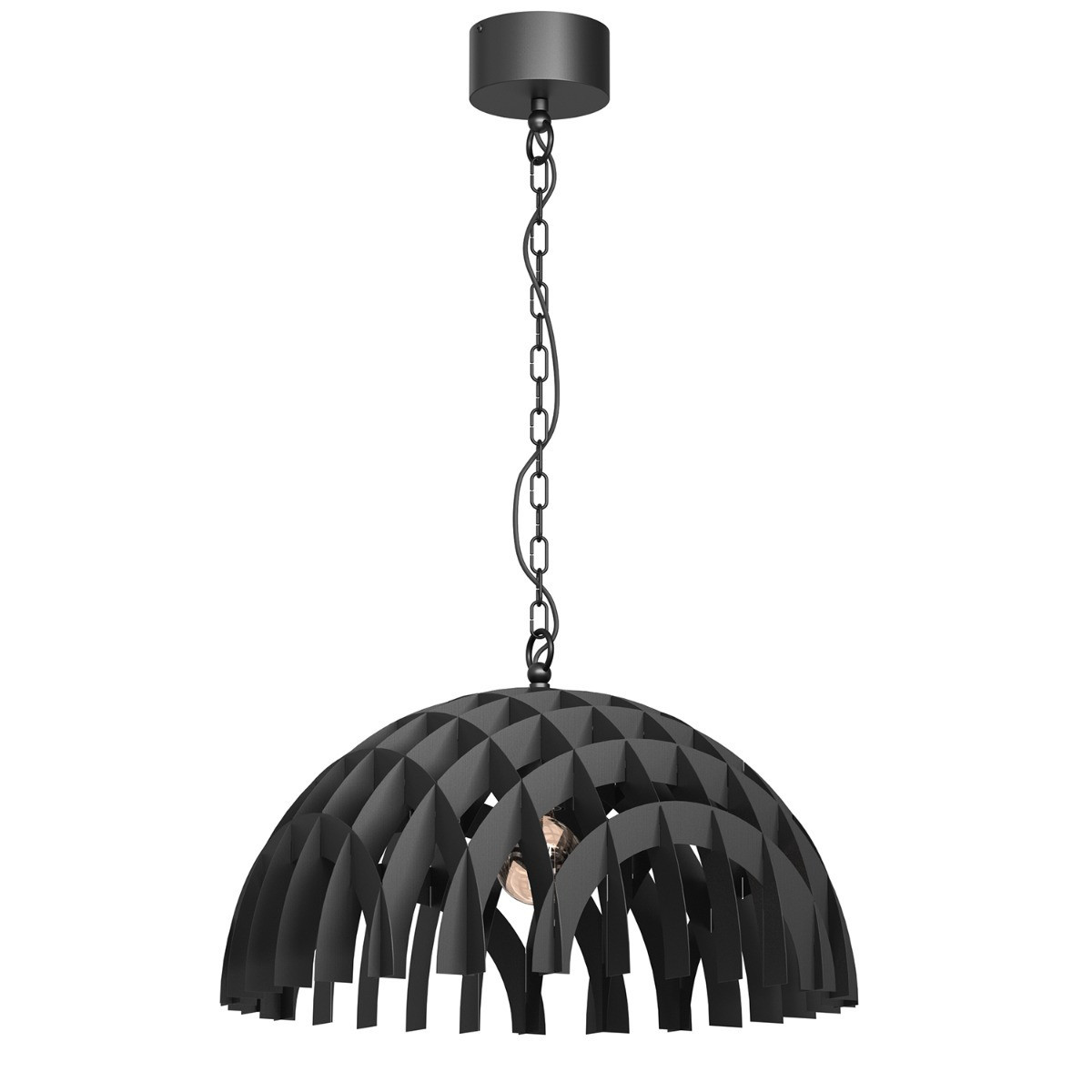 Lampa wisząca czarny matowy Space 1xE27x15W wym: 130x50x50 cm Luminex
