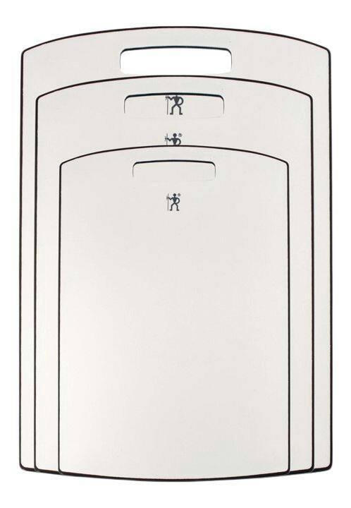 Henckels Anti-Bacterial Reversible Cutting Board Set, White, 3-pc