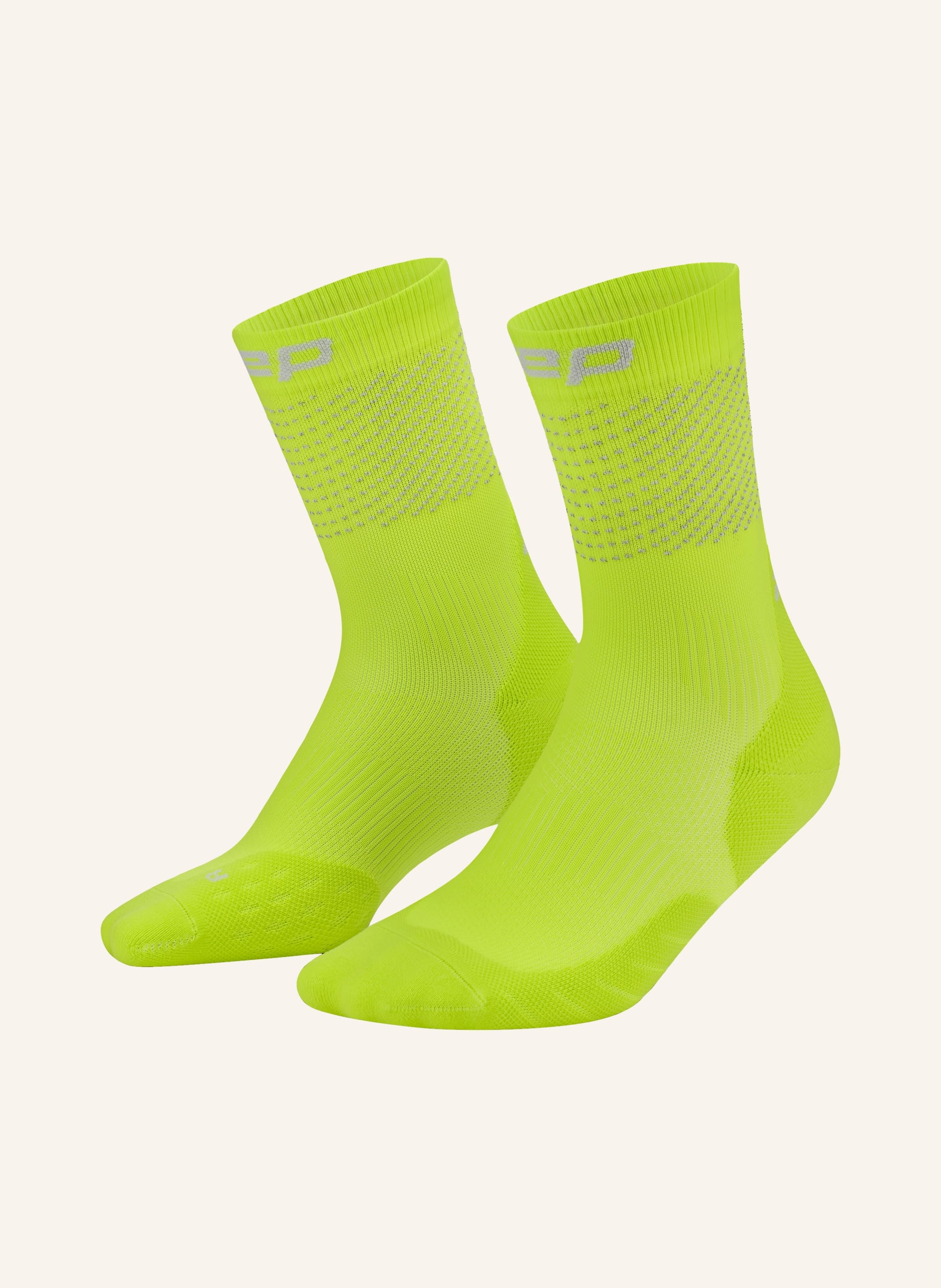 cep CEP CEP pro run reflective socks, mid cut, 3.0, men