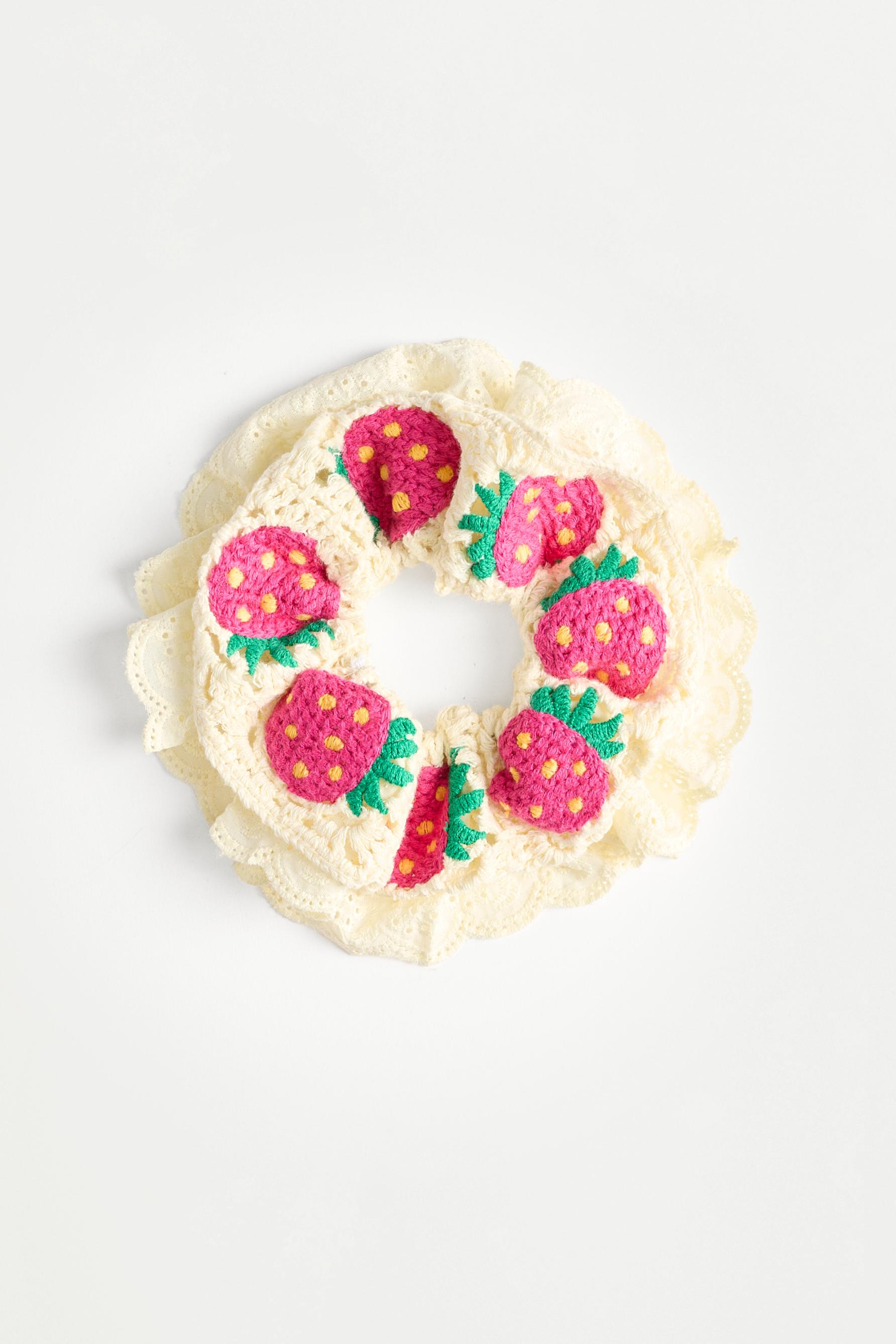 Scrunchie efecto crochet