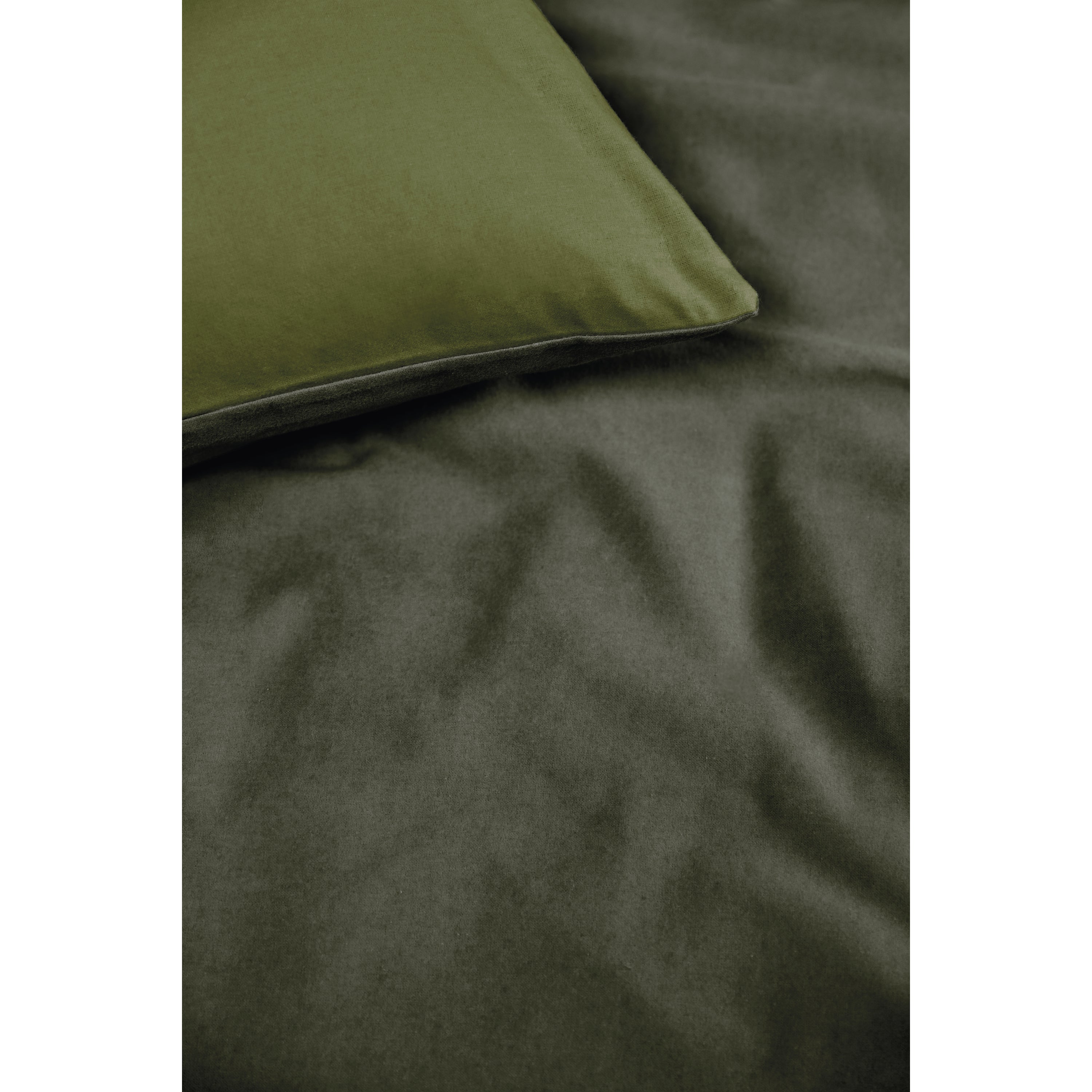 Beddinghouse Warm Dekbedovertrek 200 x 200/220 cm - Groen