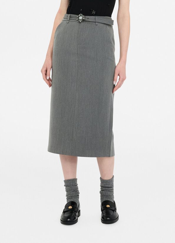 Longuette con cintura gioiello