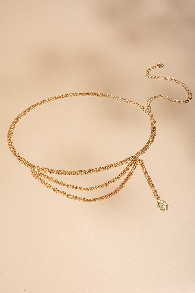 Gena Triple Chain Belt