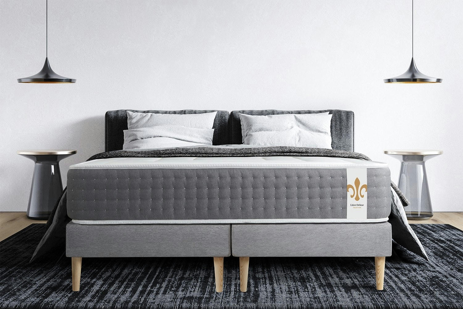 - Pack matelas sommier 180x200 oreiller couette