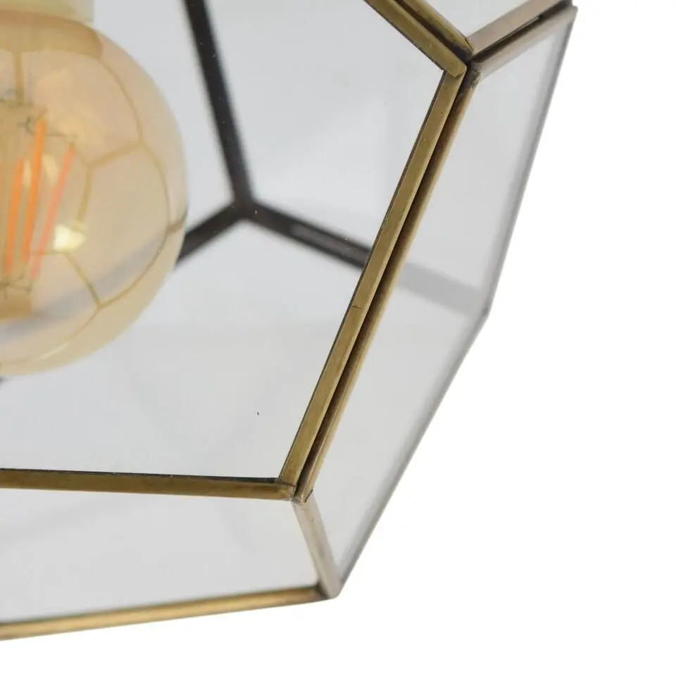 Urban Interiors plafondlamp Geo - 1 lichts - 20 x20 cm - messing