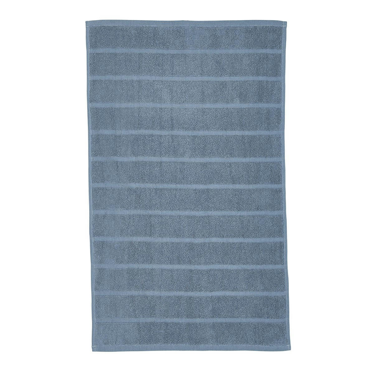 ESSENTIAL - Tapis de bain uni en Coton Bleu ardoise 50x80 cm