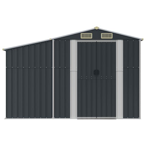 NNEVL Garden Shed Anthracite 277x365.5x179 cm Galvanised Steel