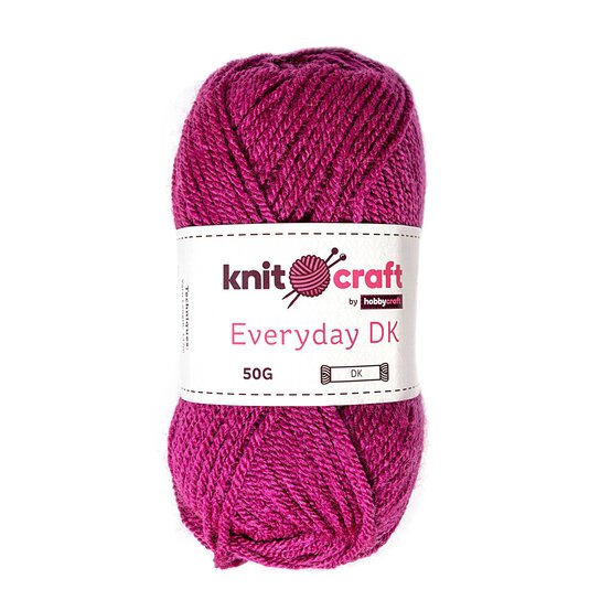Knitcraft Magenta Everyday DK Yarn 50g