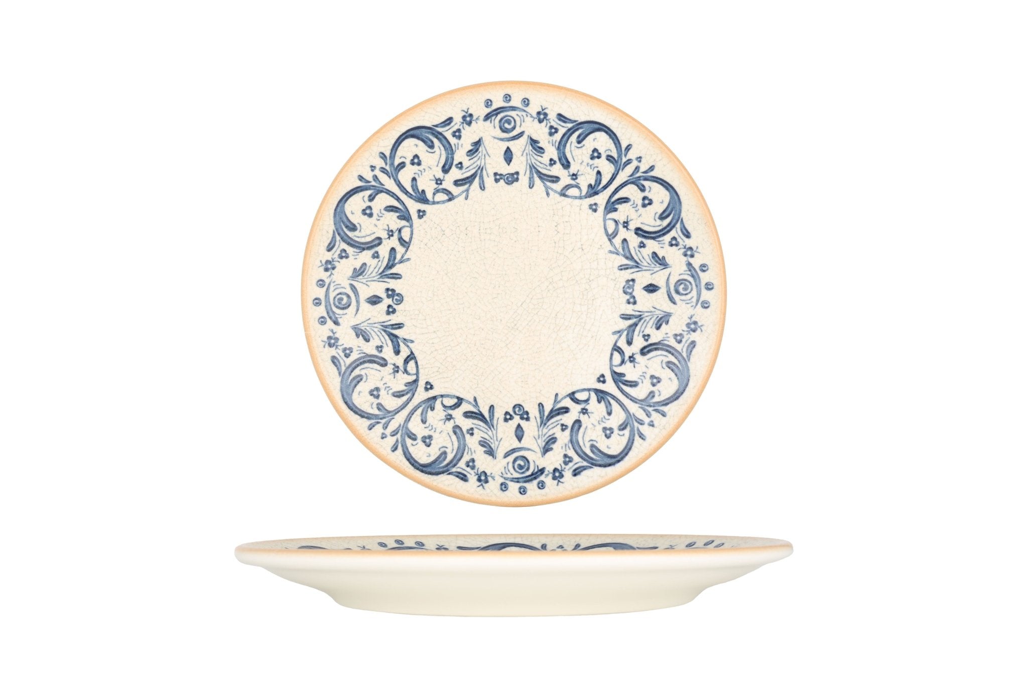 Bonna Gebaksbord - Viento - Porselein - 21 cm - set van 6