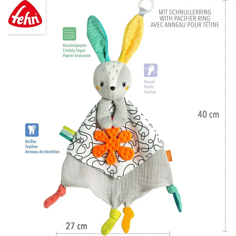 Kuscheltier Activity-Schmusetuch Hase