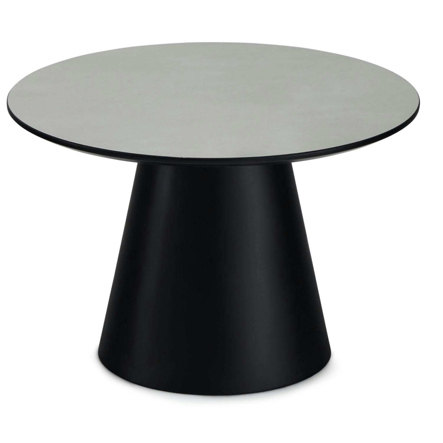 TANGO - Table basse ronde style scandinave gris