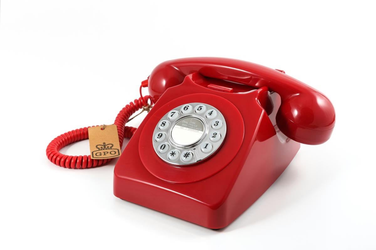 - Téléphone analogique  746 PUSH BUTTON RED