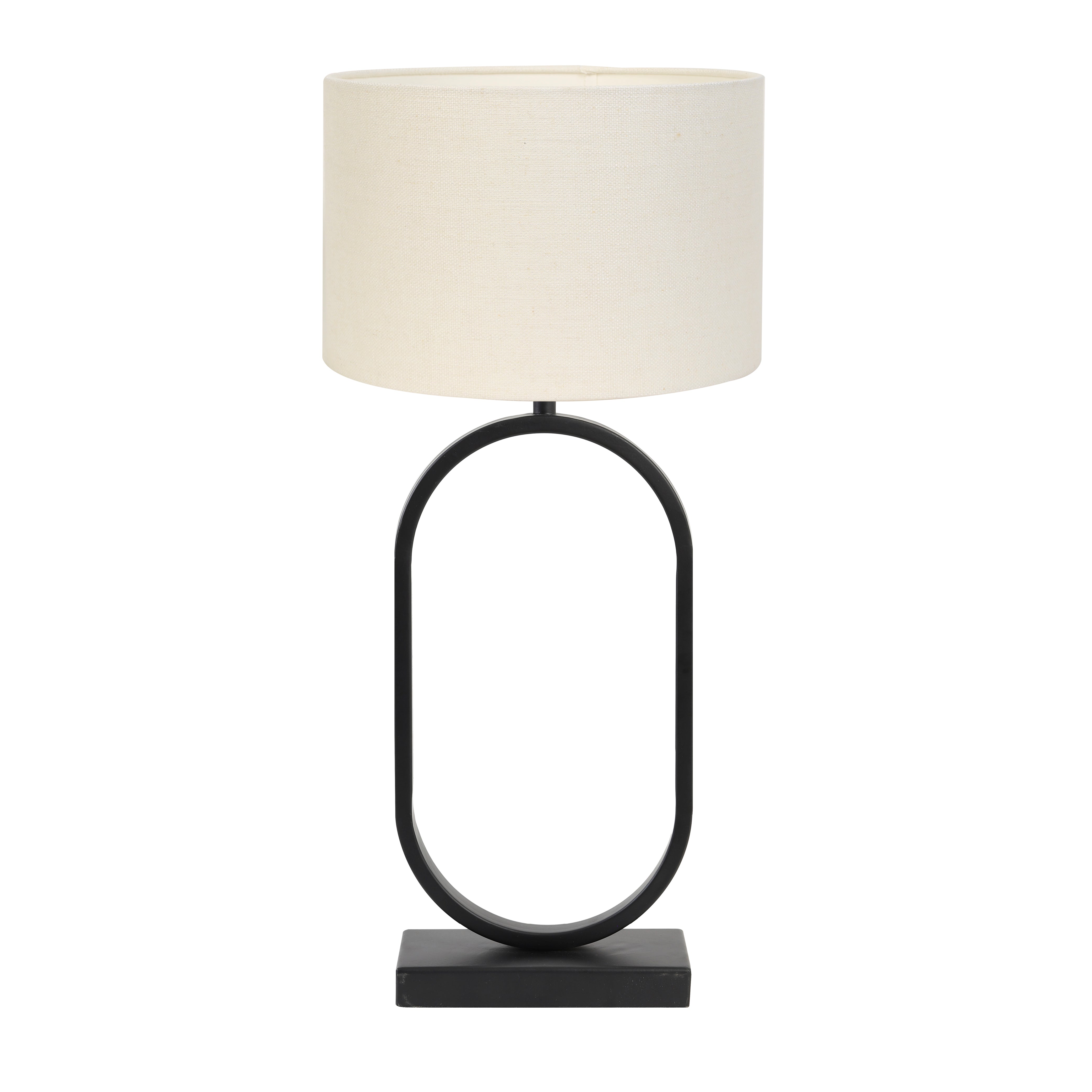 Light & Living tafellamp Jamiri/Livigno - zwart, eiwit - 30x30x67cm