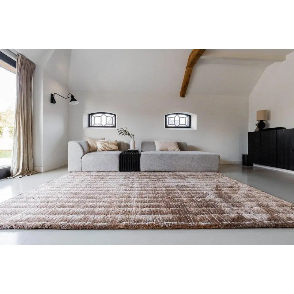 Interieur05 vloerkleed Rectangle bruin/wit - 230 x 160 cm