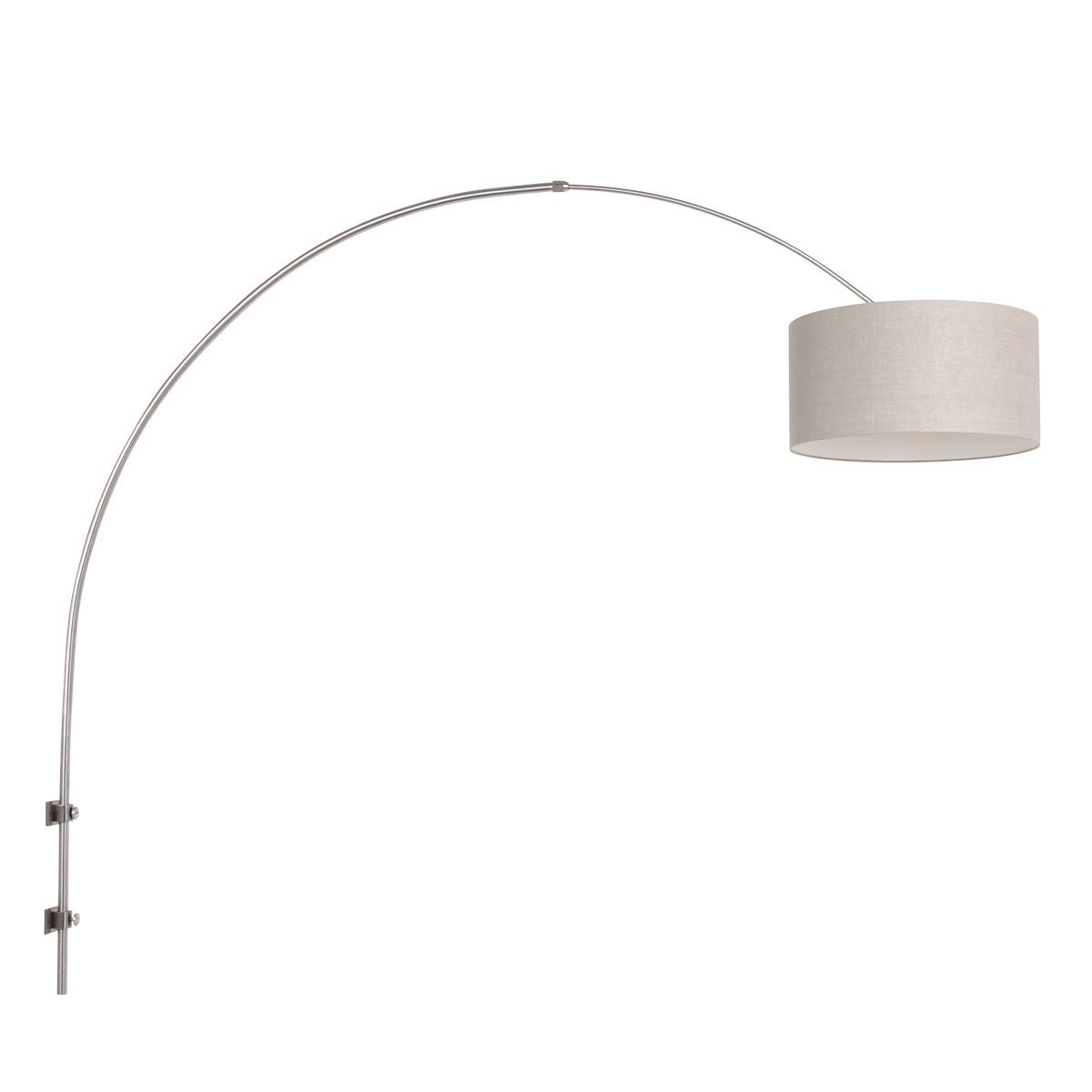 Steinhauer wandlamp Sparkled - 1 lichts - 175x 145 cm - mat chroom grijs