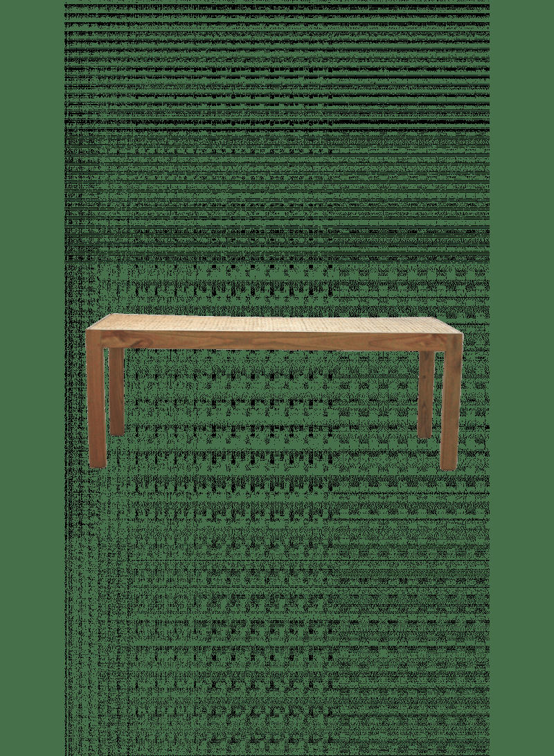 WOCCA - Banc bois et cannage