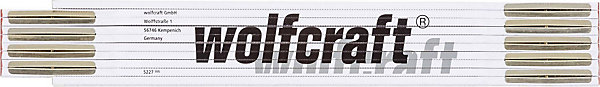 Mètre pliant bois de hêtre 2m Wolfcraft
