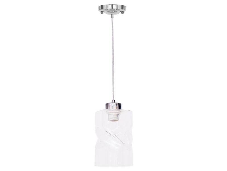 Lampa wisząca Larvik stalowa srebrna