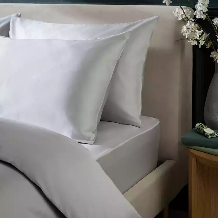 Habitat Cotton 800 TC Standard Pillowcase Pair - Grey