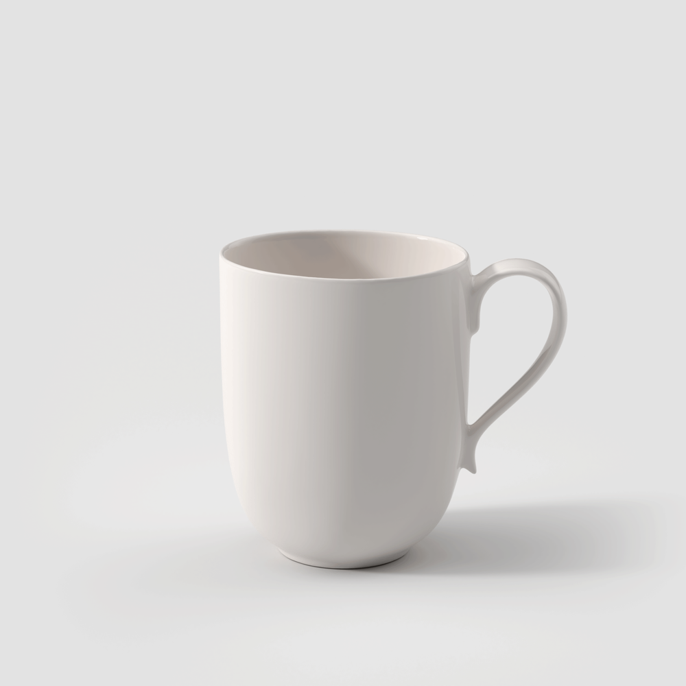 New Cottage Mug - White, 12.6 oz, Premium Porcelain