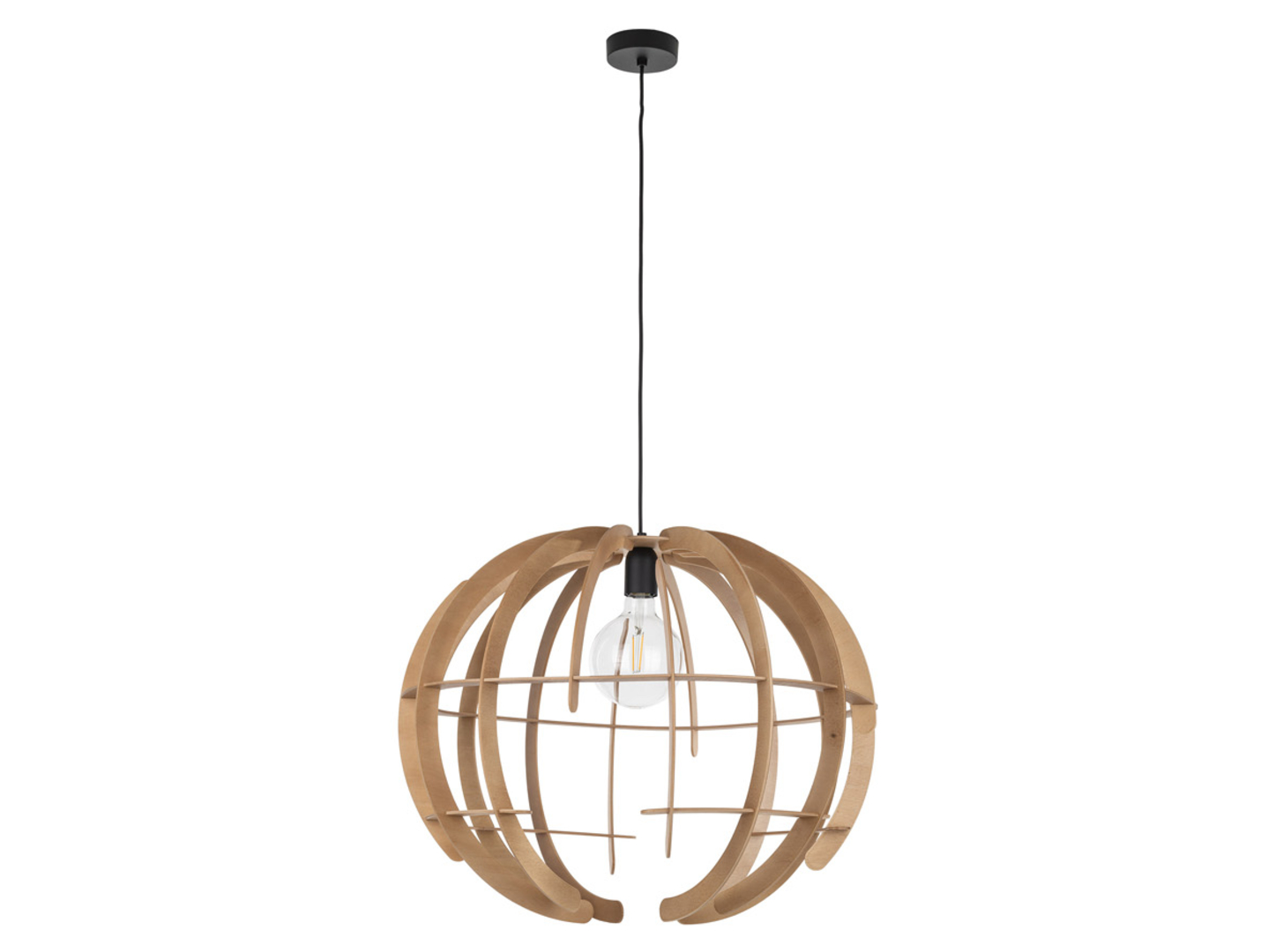 Lampa wisząca Venus Wood 180 cm drewniana beżowa