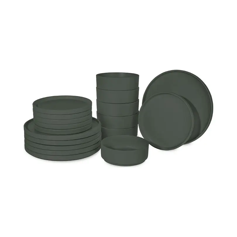 Geschirrset 18-teilig Matte Green Collection