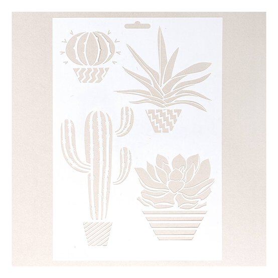 Potted Plants Stencil 21cm x 29cm