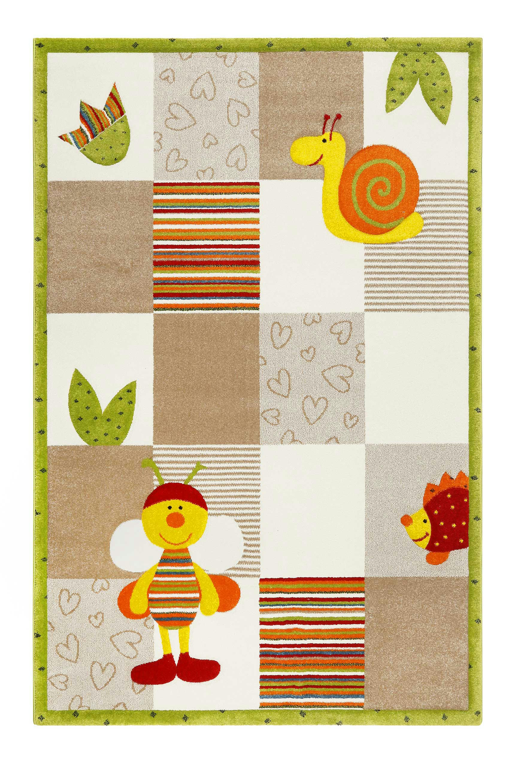 BEE 2.0 - Tapis enfant abeille  multicolore 80X150