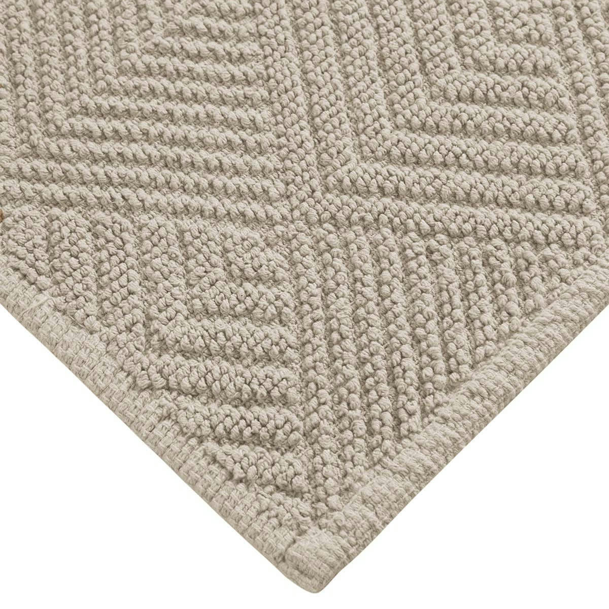 PUNTO DESIGN - Tapis en coton antidérapant 1350 g/m²  sable 70x120 cm
