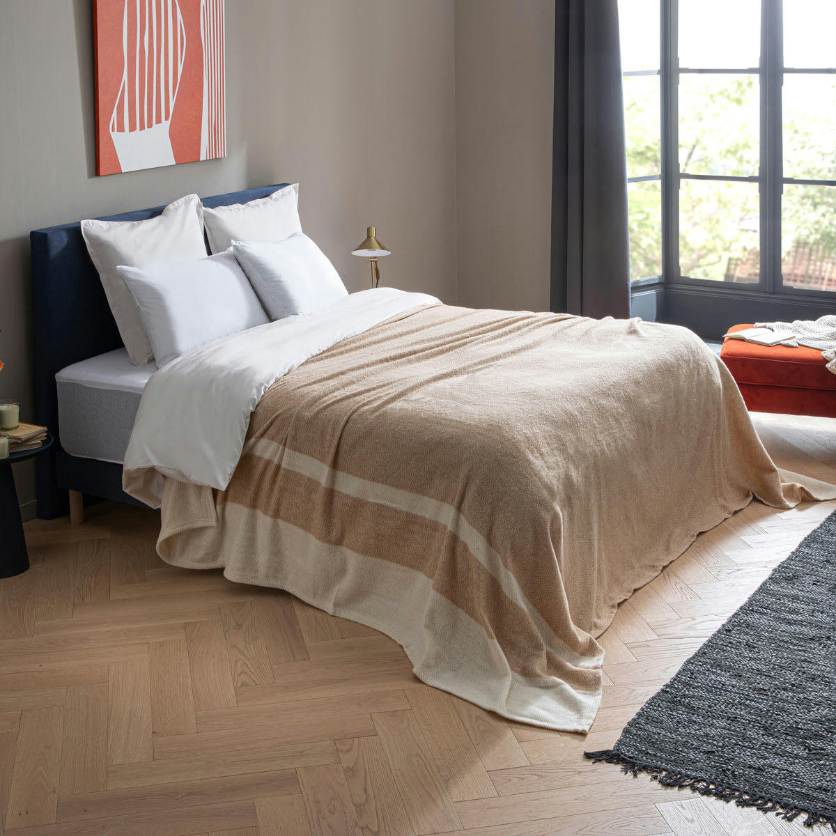 - Couverture Lima Chanvre 240x260 cm - DODO