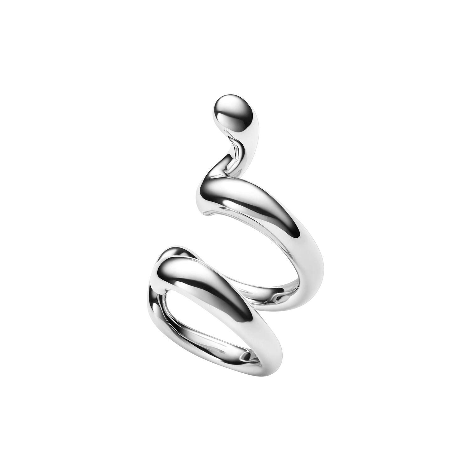 Whirl Ear Cuff, silver
