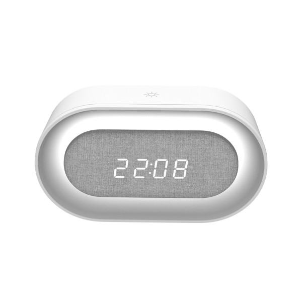 Lampka biurkowaKAJA biało-szara LED 1.3W Ciepła biel wys:8,5cm Polux