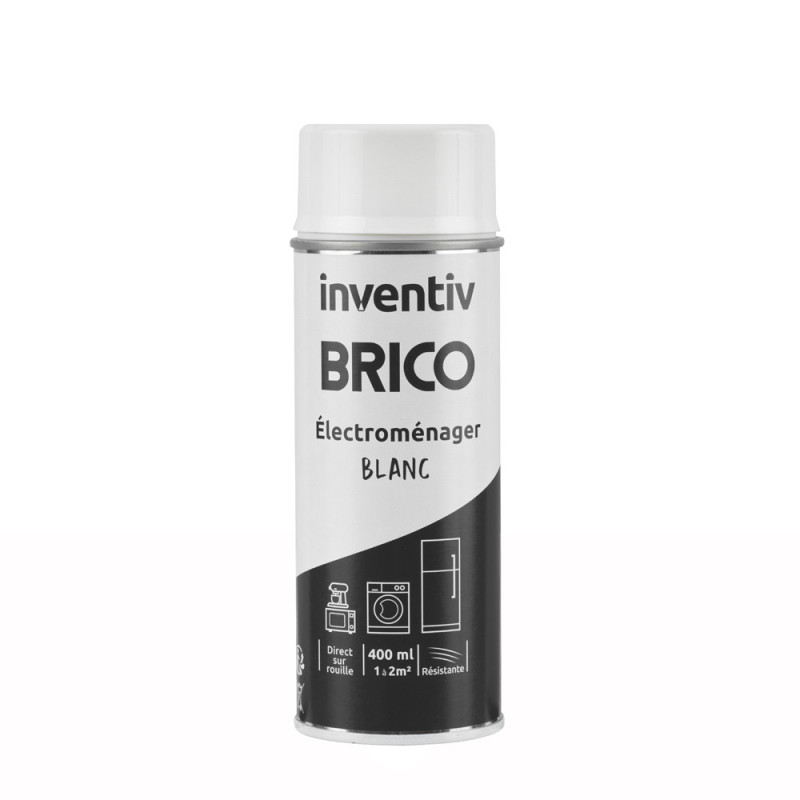 Peinture pour électroménager Brico blanc 0,4 L INVENTIV
