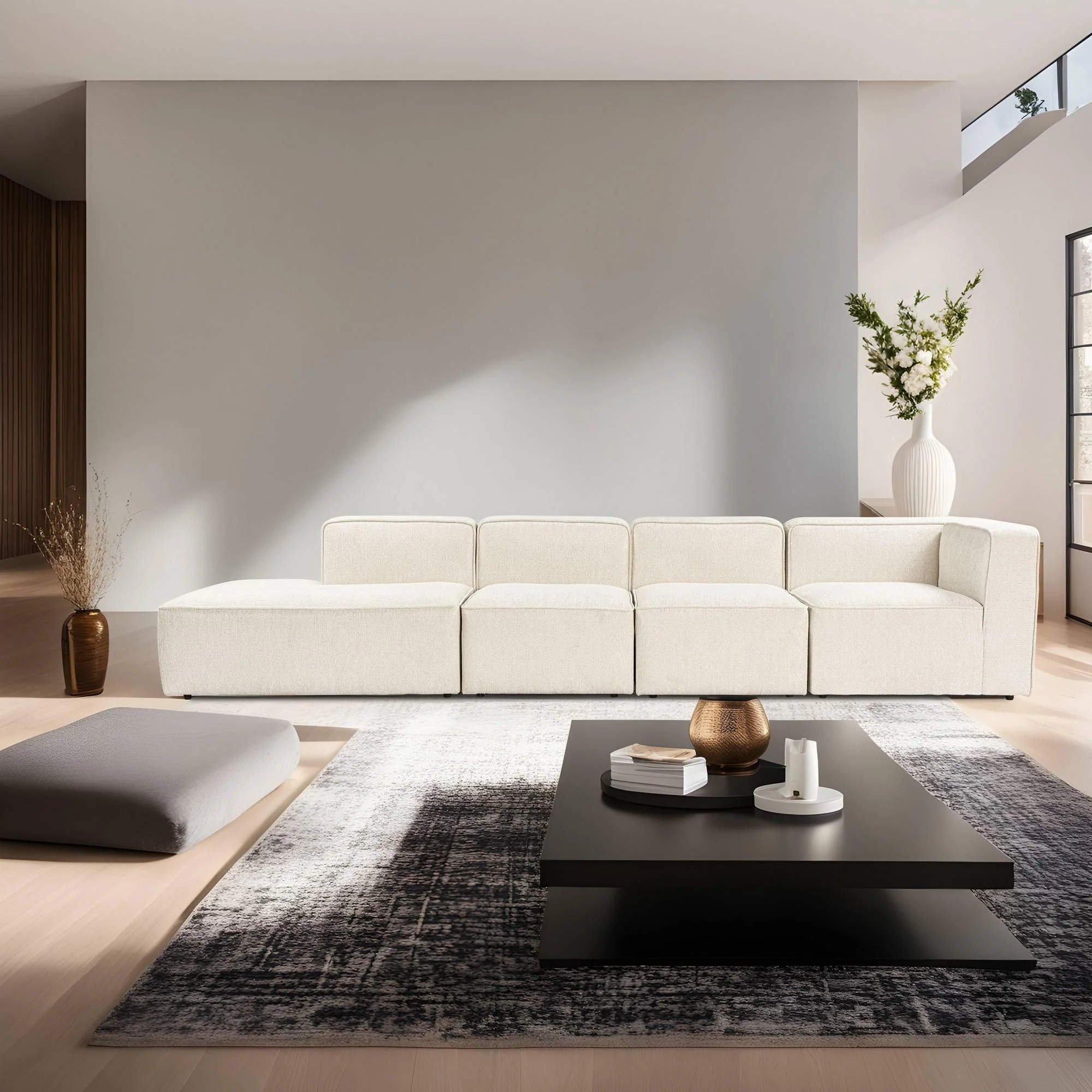5-zitsbank Mikado chaise longue links
