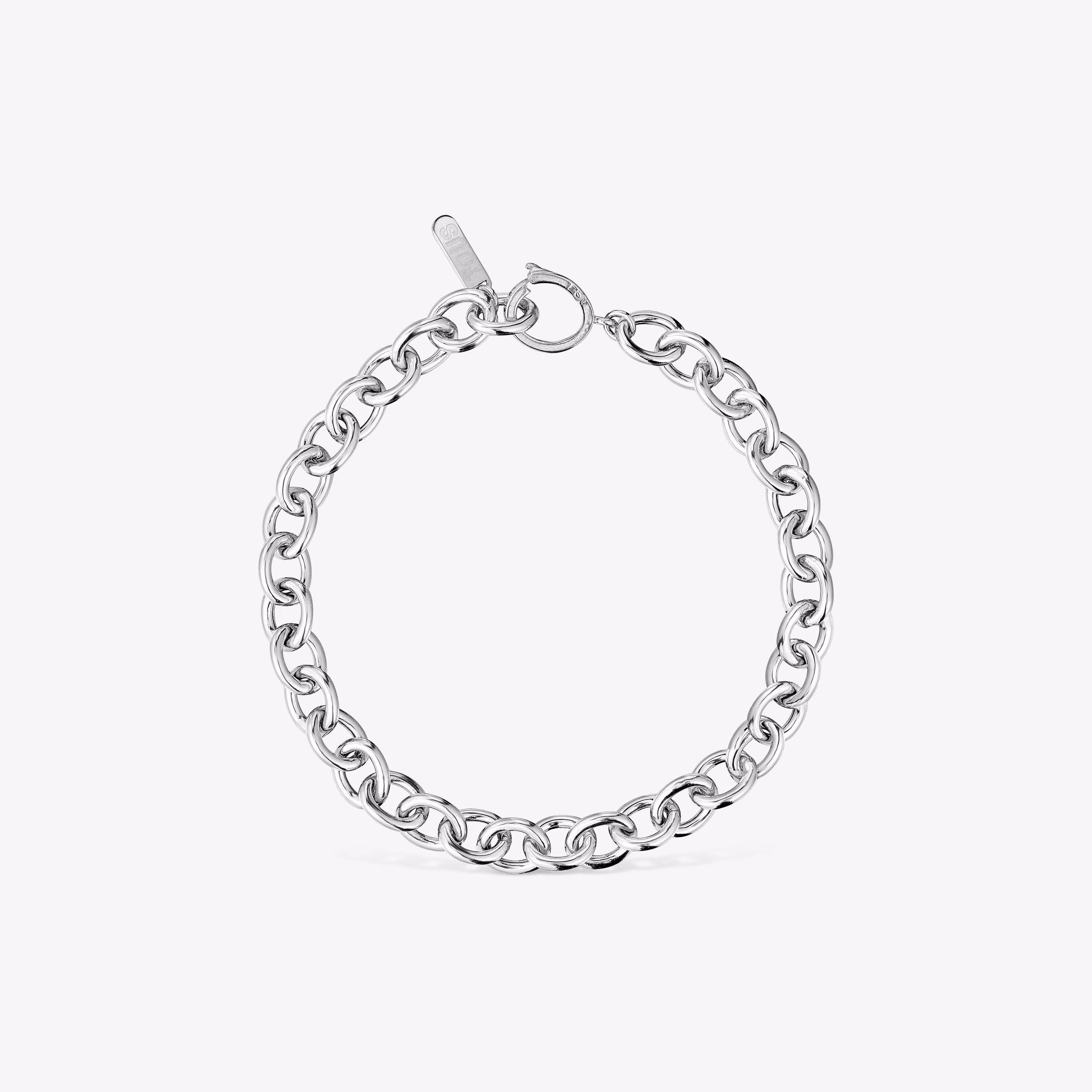 Pulsera cadena de plata Basicos