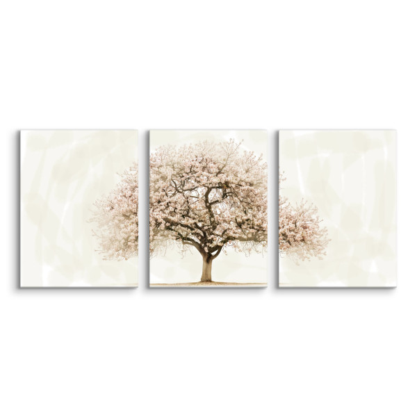 3x Obraz Set Abstrakcyjna Japońska Wiśnia W Stylu Boho 30x40cm