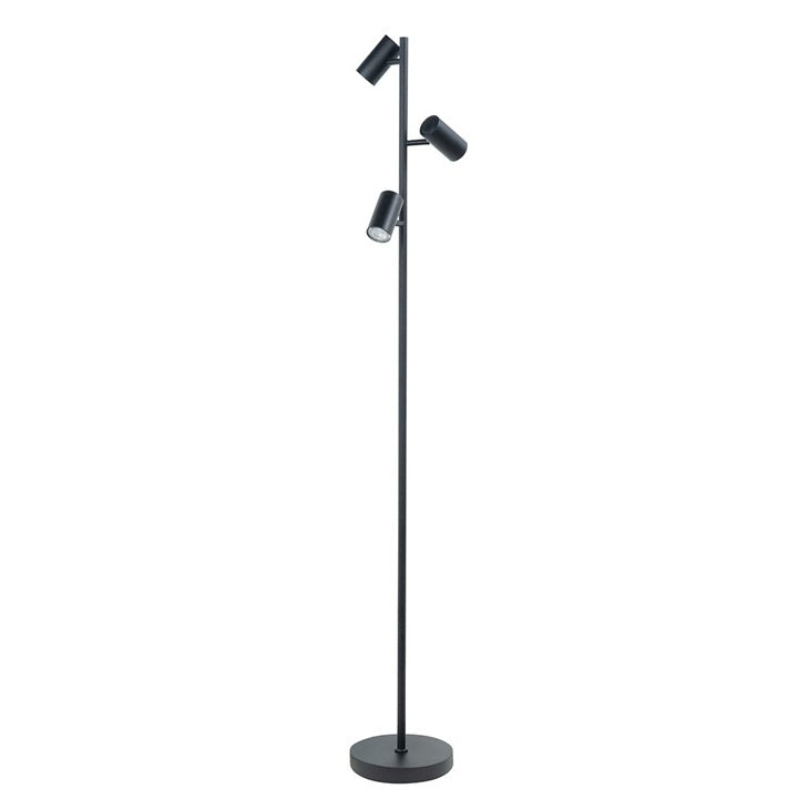 Highlight Highlight Vloerlamp Burgos Zwart 3 lichts 160cm