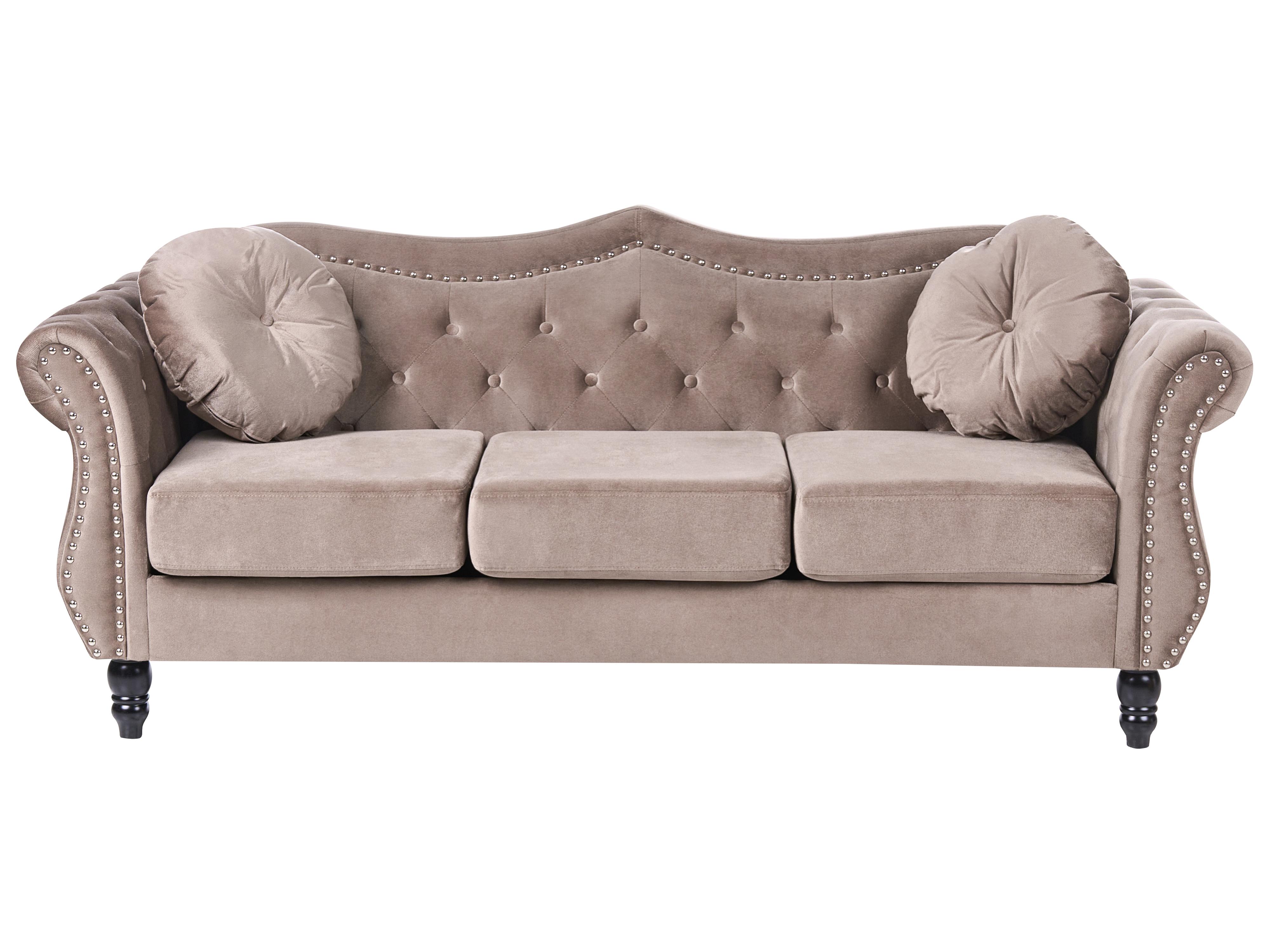 Sofa 2 Seater SKIEN Velvet Taupe
