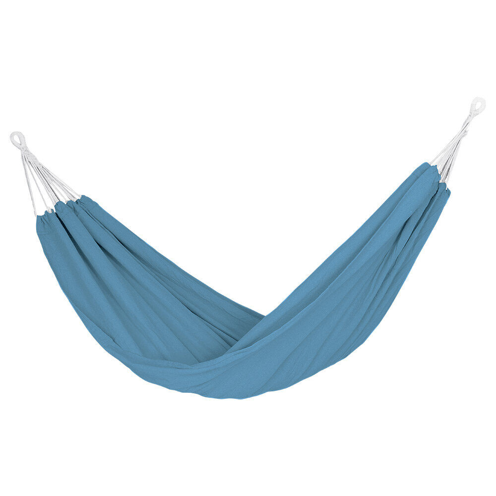 Hamac à suspendre Corfou 2 personnes polycoton bleu L200xl150cm
