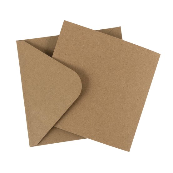 Kraft Cards 5 x 5 Inches 50 Pack
