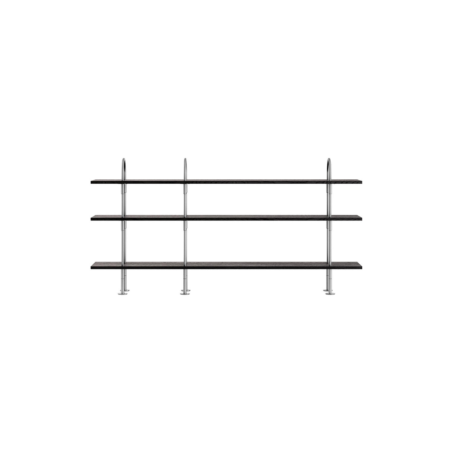 Keen Shelving, steel/ash veneer