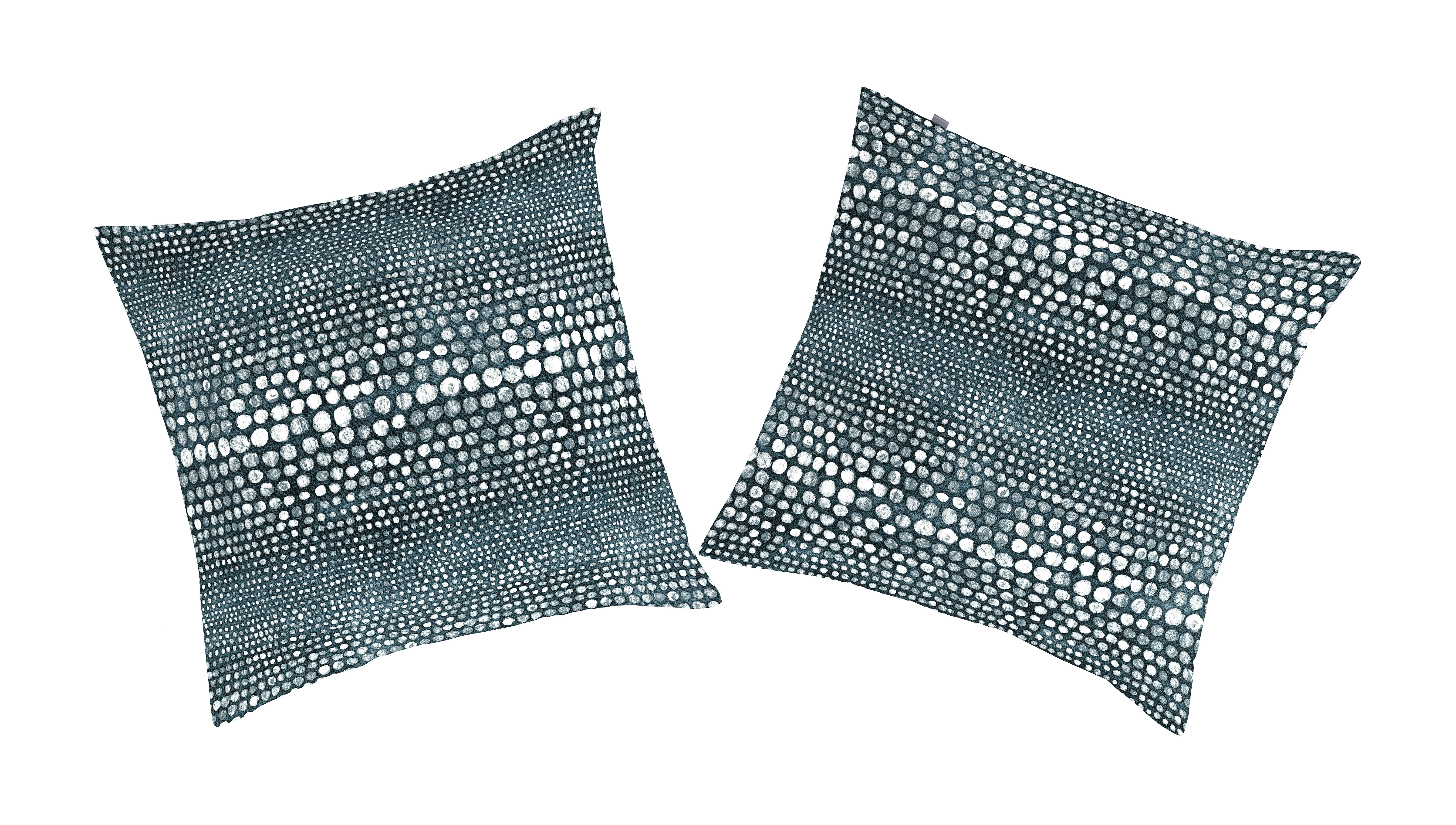 SERENITY TO - 2 taies d'oreiller en coton bicolore 65x65