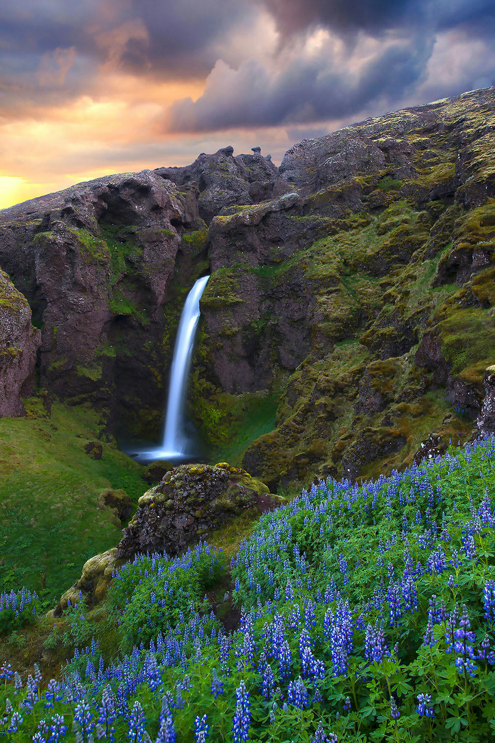 - Tableau voyage en islande imprimé sur toile 60x90cm