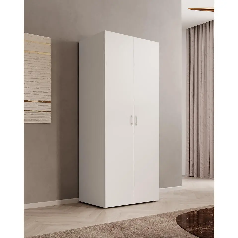 Meubella - Kledingkast Bernd - Wit - 74 cm