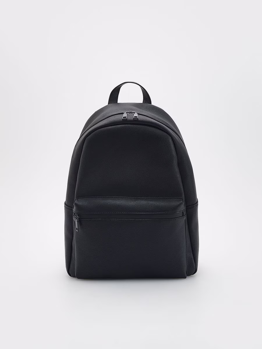 Faux Leather Backpack