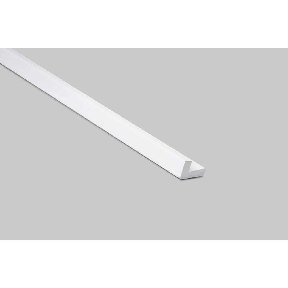 FORINGSLIST L-FORM HVIT 42X15/25X2170MM