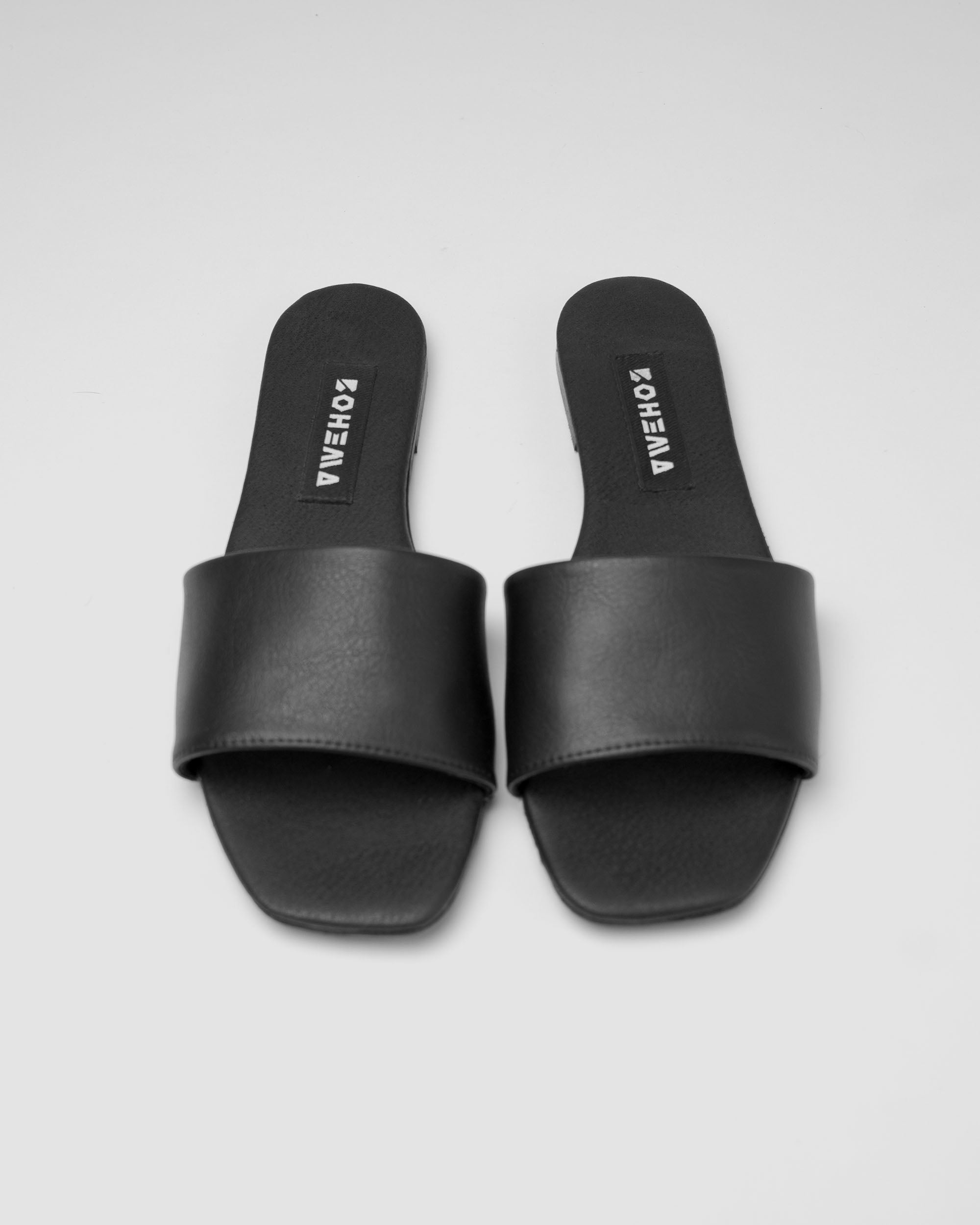 BOHEMA - Mellow Slides Buty Czarne, ze skóry roślinnej, polska rodzinna marka