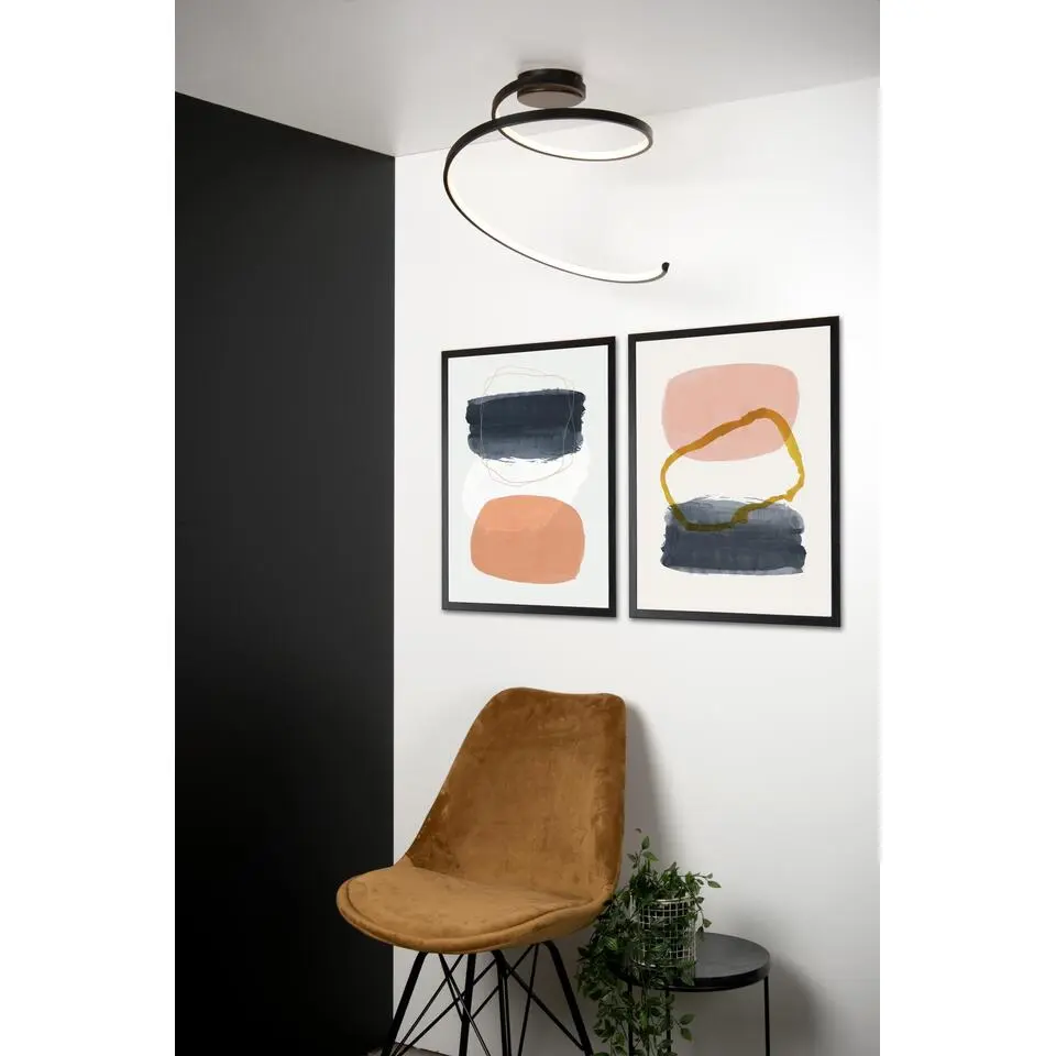 Lucide MAXENCE Plafonni&egrave;re - Zwart